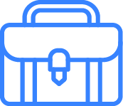 Ícono de portafolio que representa servicios de viajes corporativos.